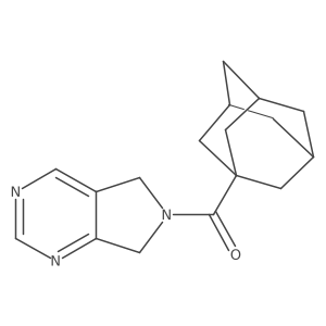 6-(adamantane-1-carbonyl)-5H,6H,7H-pyrrolo[3,4-d]pyrimidine结构式