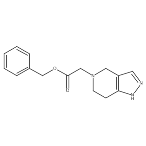 (1,4,6,7-Tetrahydro-pyrazolo[4,3-c]pyridin-5-yl)acetic acid benzyl ester结构式