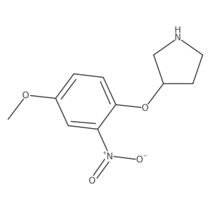 3-(4-Methoxy-2-nitrophenoxy)pyrrolidine Structure