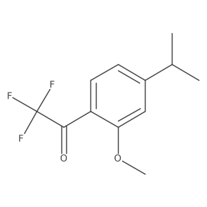 2,2,2-Trifluoro-1-(2-methoxy-4-propan-2-ylphenyl)ethanone结构式