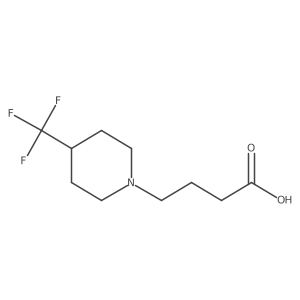 4-(4-(Trifluoromethyl)piperidin-1-yl)butanoic acid Structure