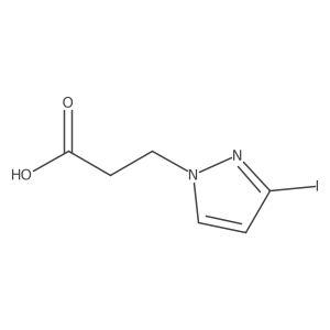 3-(3-Iodo-1H-pyrazol-1-yl)propanoic acid结构式