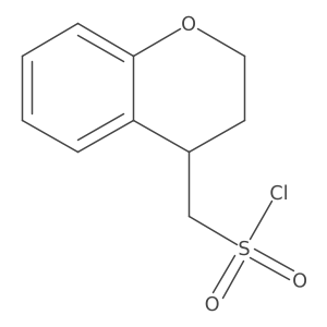 3,4-dihydro-2H-1-benzopyran-4-ylmethanesulfonylchloride Structure