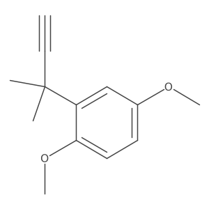 1,4-Dimethoxy-2-(2-methylbut-3-yn-2-yl)benzene Structure