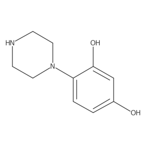 4-(Piperazin-1-yl)benzene-1,3-diol Structure