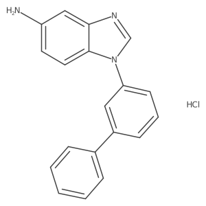 5-Amino-1-(3-biphenylyl)benzimidazole hydrochloride结构式