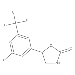 5-[3-Fluoro-5-(trifluoromethyl)phenyl]-1,3-oxazolidin-2-one Structure