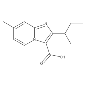 2-(Butan-2-yl)-7-methylimidazo[1,2-a]pyridine-3-carboxylic acid结构式