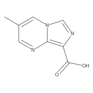 3-Methylimidazo[1,5-a]pyrimidine-8-carboxylic acid结构式