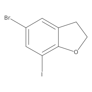 5-Bromo-7-Iodo-2,3-dihydrobenzofuran Structure