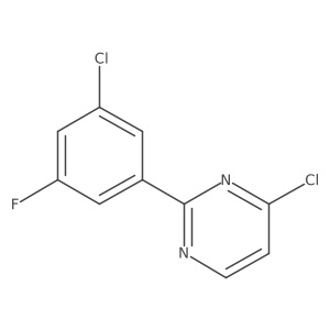 4-Chloro-2-(3-chloro-5-fluorophenyl)pyrimidine结构式