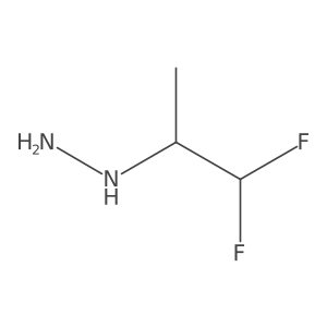 (2,2-Difluoro-1-methyl-ethyl)hydrazine Structure