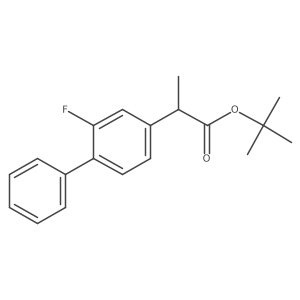 [1,1a(2)-Biphenyl]-4-acetic acid, 2-fluoro-I+/--methyl-, 1,1-dimethylethyl ester, (I+/-S)-结构式