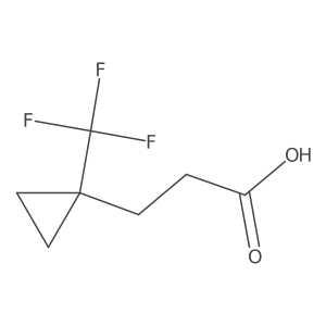 3-(1-(Trifluoromethyl)cyclopropyl)propanoic acid结构式