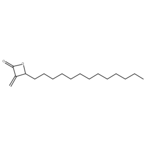 3-Methylene-4-tridecyloxetan-2-one Structure