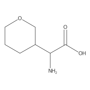 (2R)-2-Amino-2-(oxan-3-yl)acetic acid结构式