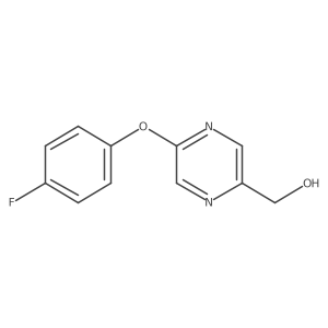 5-(4-Fluorophenoxy)-2-pyrazinemethanol结构式