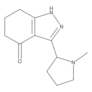 3-(1-Methylpyrrolidin-2-yl)-6,7-dihydro-1H-indazol-4(5H)-one Structure