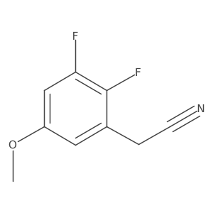 2,3-Difluoro-5-methoxyphenylacetonitrile结构式