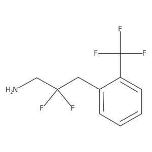 2,2-Difluoro-3-[2-(trifluoromethyl)phenyl]propan-1-amine Structure
