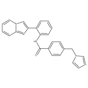 4-((1H-imidazol-1-yl)methyl)-N-(2-(imidazo[1,2-a]pyridin-2-yl)phenyl)benzamide Structure