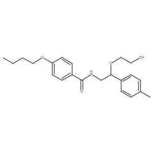 4-butoxy-N-(2-(2-hydroxyethoxy)-2-(p-tolyl)ethyl)benzamide Structure