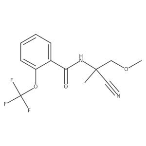 N-(1-cyano-2-methoxy-1-methylethyl)-2-(trifluoromethoxy)benzamide Structure