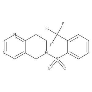 6-((2-(Trifluoromethyl)phenyl)sulfonyl)-5,6,7,8-tetrahydropyrido[4,3-d]pyrimidine Structure