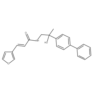 (E)-N-(2-([1,1'-biphenyl]-4-yl)-2-hydroxypropyl)-3-(furan-3-yl)acrylamide Structure