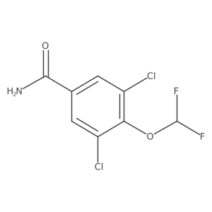 3,5-Dichloro-4-(difluoromethoxy)benzamide Structure