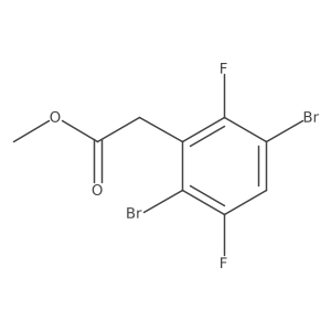 Methyl 2,5-dibromo-3,6-difluorophenylacetate Structure