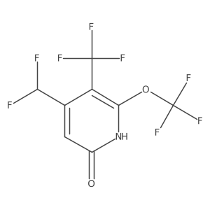 4-(Difluoromethyl)-6-(trifluoromethoxy)-5-(trifluoromethyl)pyridin-2-ol结构式