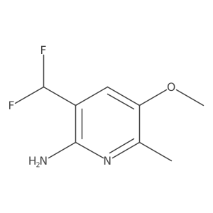 3-(Difluoromethyl)-5-methoxy-6-methylpyridin-2-amine结构式