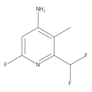 2-(Difluoromethyl)-6-fluoro-3-methylpyridin-4-amine Structure