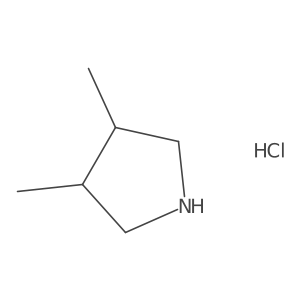 trans-3,4-Dimethylpyrrolidine hydrochloride结构式