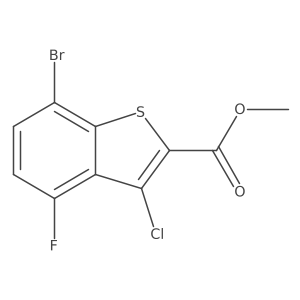 Methyl 7-bromo-3-chloro-4-fluorobenzo[b]thiophene-2-carboxylate Structure