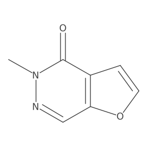 5-Methylfuro[2,3-d]pyridazin-4(5H)-one Structure