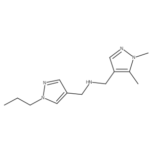 [(1,5-dimethyl-1H-pyrazol-4-yl)methyl][(1-propyl-1H-pyrazol-4-yl)methyl]amine结构式