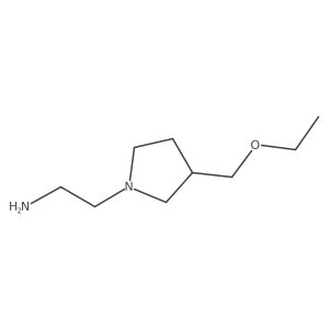 2-(3-(Ethoxymethyl)pyrrolidin-1-yl)ethan-1-amine Structure