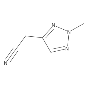 2-Methyl-2H-1,2,3-triazole-4-acetonitrile结构式