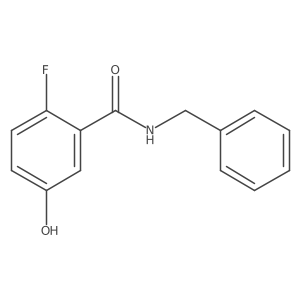 N-Benzyl-2-fluoro-5-hydroxybenzamide Structure
