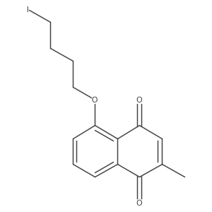 5-(4-Iodobutoxy)-2-methylnaphthalene-1,4-dione Structure