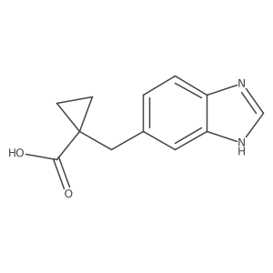 1-[(1H-1,3-benzodiazol-5-yl)methyl]cyclopropane-1-carboxylic acid Structure