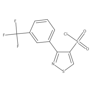 3-[3-(Trifluoromethyl)phenyl]-1,2-thiazole-4-sulfonyl chloride Structure