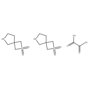 2-Thia-6-azaspiro[3.4]octane 2,2-dioxide hemioxalate Structure