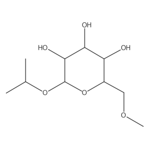 Propan-2-yl 6-O-methyl-b-D-glucopyranoside结构式