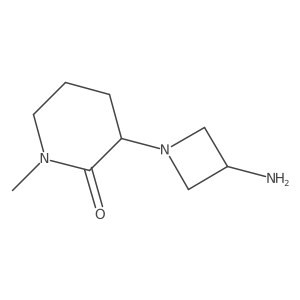 3-(3-Aminoazetidin-1-yl)-1-methylpiperidin-2-one结构式