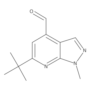 6-tert-Butyl-1-methyl-1H-pyrazolo[3,4-b]pyridine-4-carbaldehyde结构式