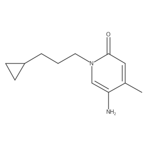 5-Amino-1-(3-cyclopropylpropyl)-4-methyl-1,2-dihydropyridin-2-one Structure