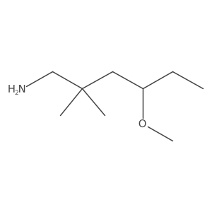 4-Methoxy-2,2-dimethylhexan-1-amine Structure